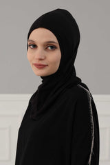 غطاء حجاب أنيق كامل للرأس والرقبة، غطاء رأس داخلي عمامة فورية، غطاء رأس نينجا خفيف الوزن، هدية رمضان للمسلمين، TB-1