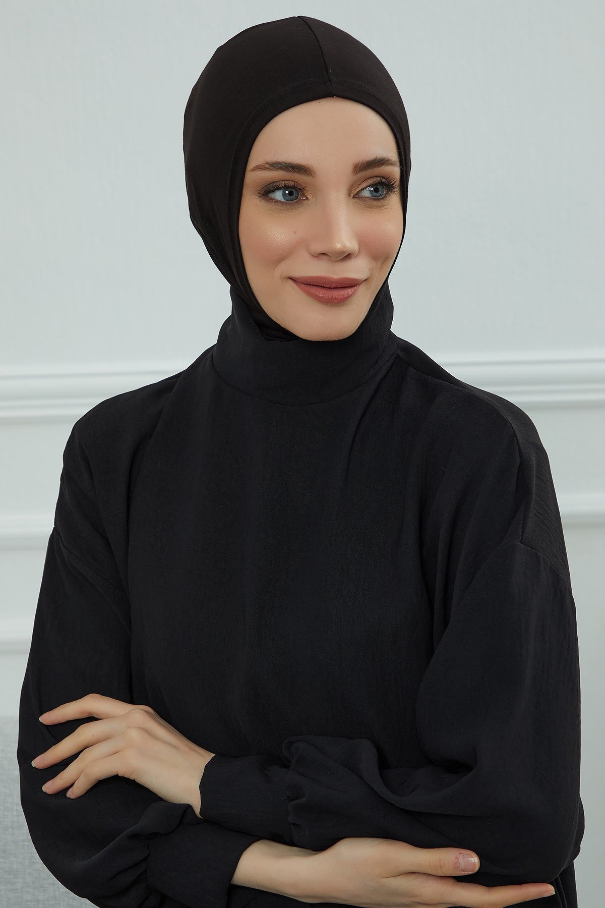 غطاء حجاب أنيق كامل للرأس والرقبة، غطاء رأس داخلي عمامة فورية، غطاء رأس نينجا خفيف الوزن، هدية رمضان للمسلمين، TB-1