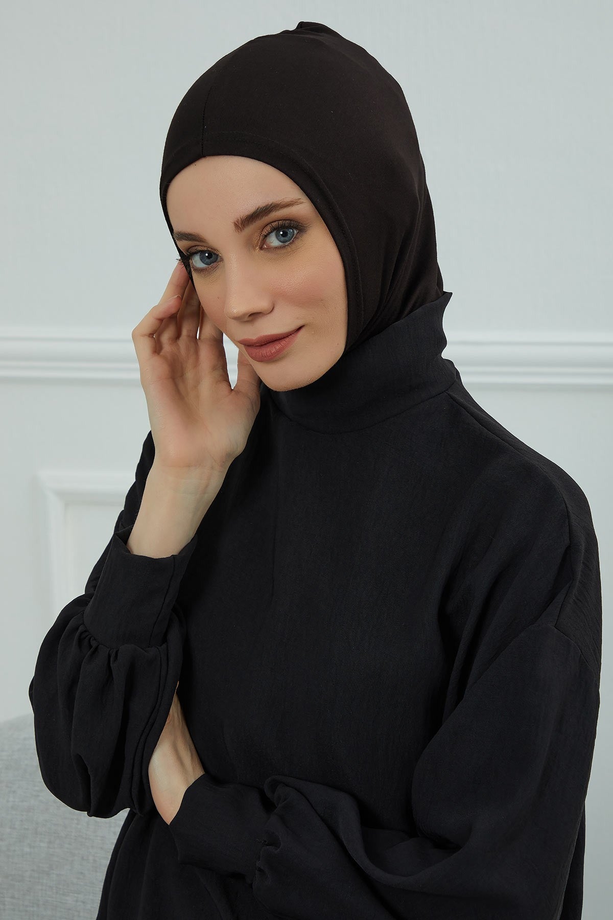 غطاء حجاب أنيق كامل للرأس والرقبة، غطاء رأس داخلي عمامة فورية، غطاء رأس نينجا خفيف الوزن، هدية رمضان للمسلمين، TB-1