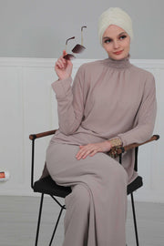 Elegant Velvet Shirred Instant Turban for Women, Luxurious Velour Instant Headwrap, Fashionable Pre-Tied Hijab Turban Cap for Women,B-20K Ivory