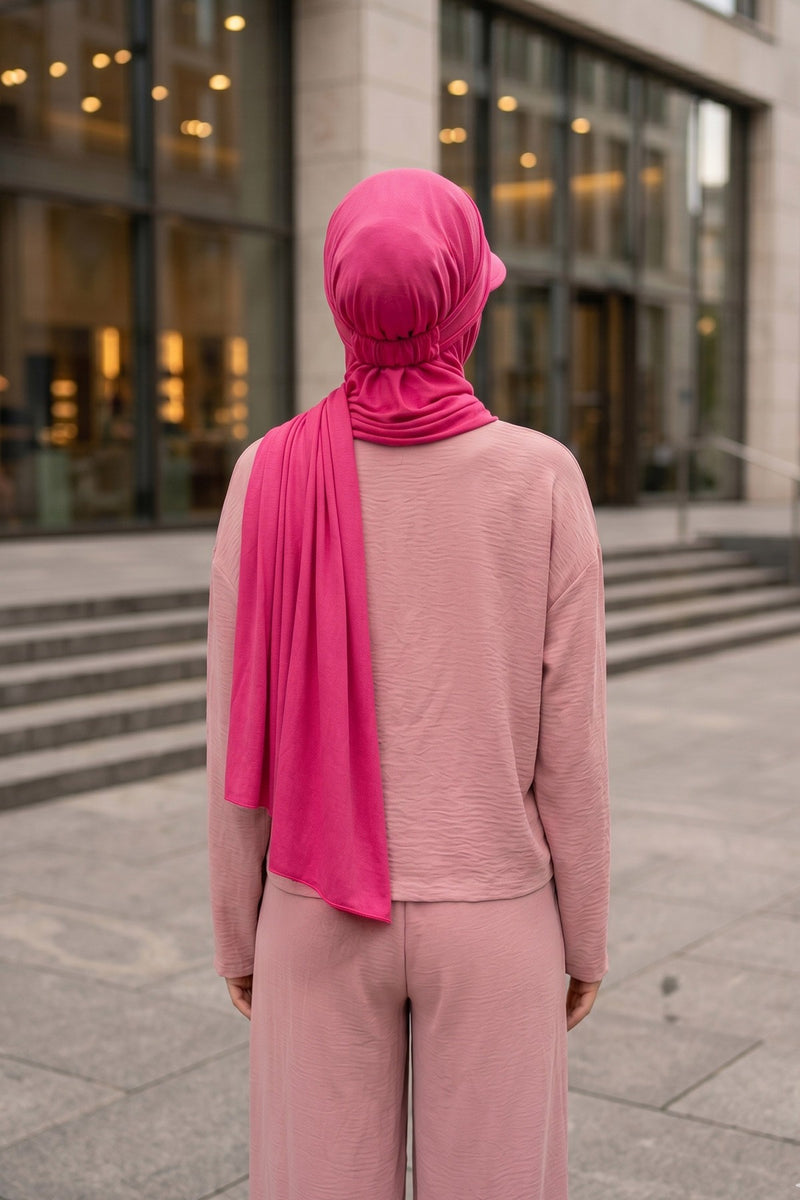 Everyday Sports Hijab with Removable Visor, Practical Jersey Shawl,SPS-1