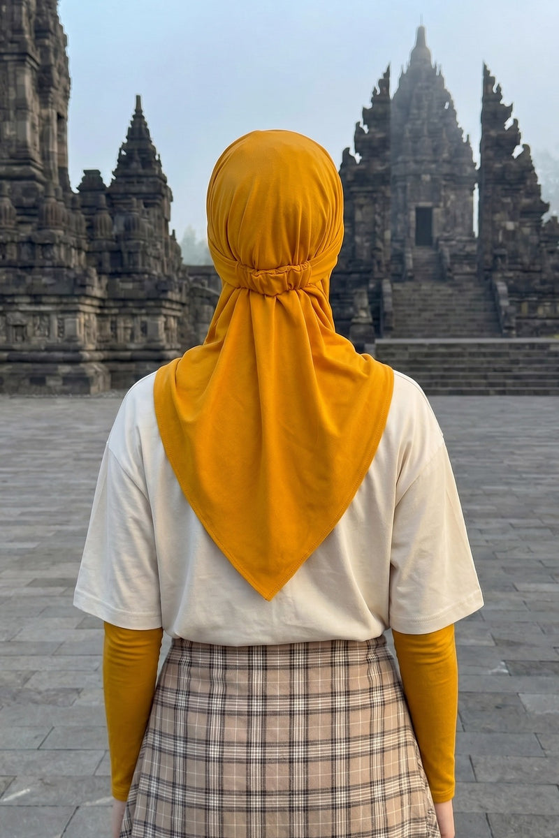 Everyday Sports Hijab with Removable Visor, Practical Jersey Shawl,SPS-1