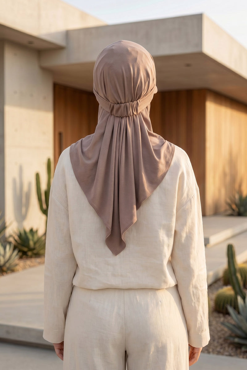 Everyday Sports Hijab with Removable Visor, Practical Jersey Shawl,SPS-1