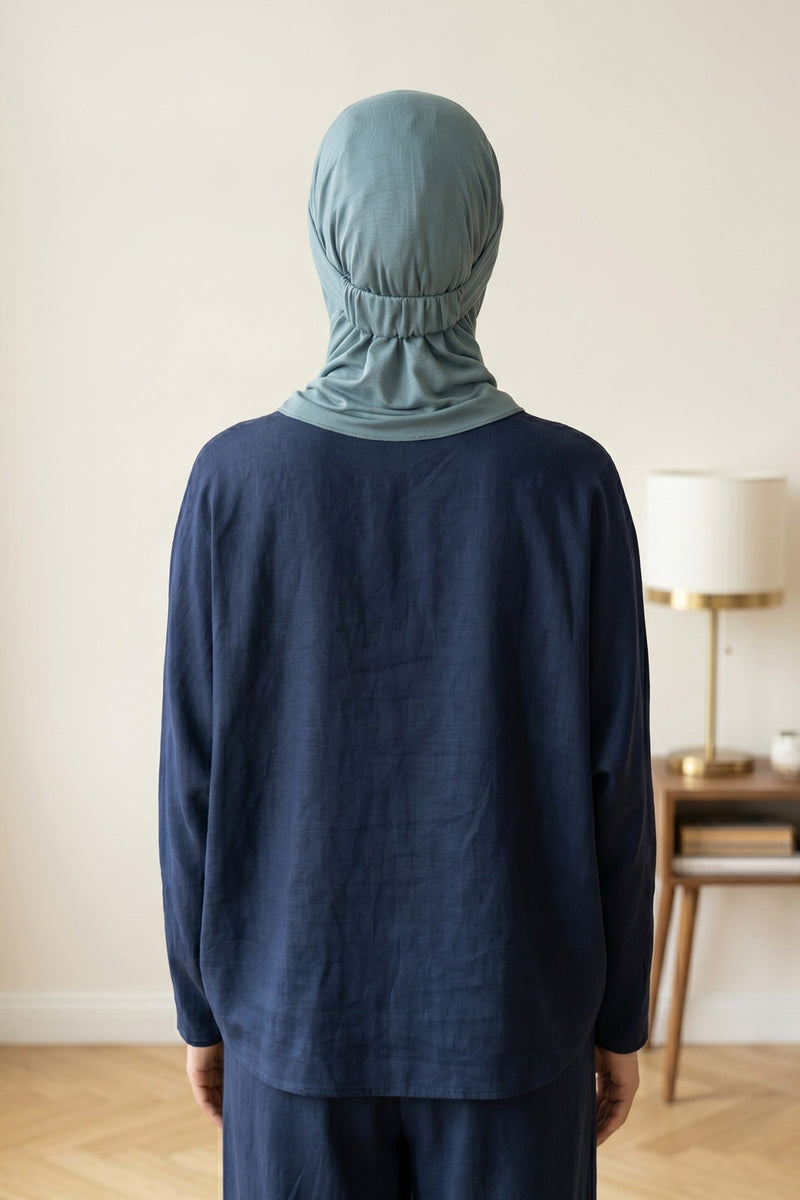 Everyday Sports Hijab with Removable Visor, Practical Jersey Shawl,SPS-1