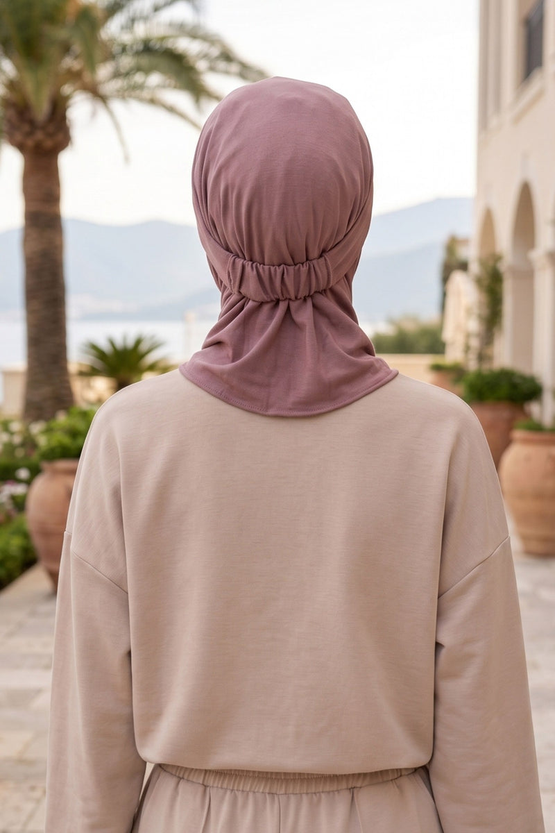 Everyday Sports Hijab with Removable Visor, Practical Jersey Shawl,SPS-1