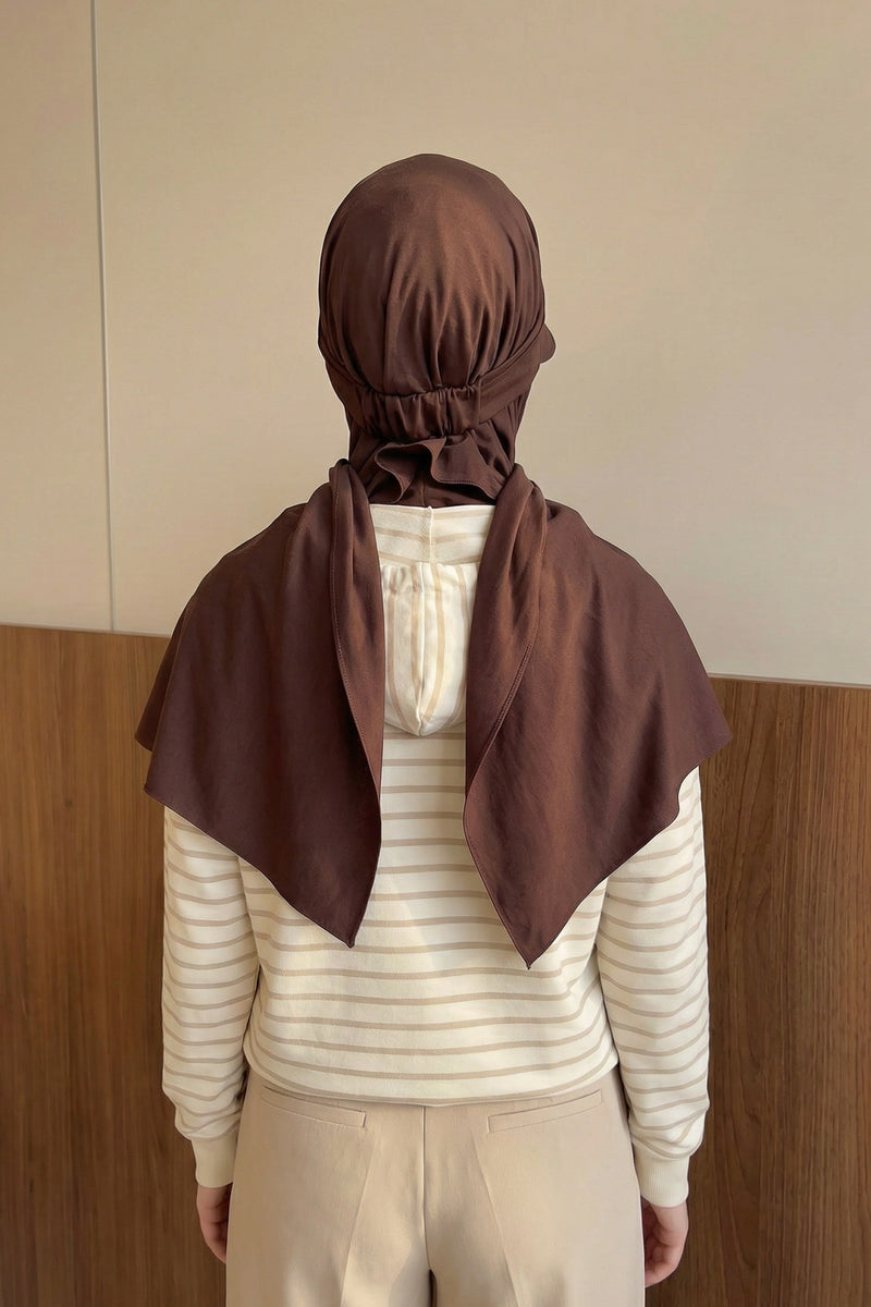 Everyday Sports Hijab with Removable Visor, Practical Jersey Shawl,SPS-1