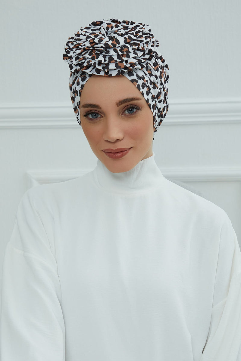 Fashionable High Quality Instant Turban Scarf Head Wrap made from Combed Cotton, Chemo Headwear with Beautiful Rose Patterns,B-21YD