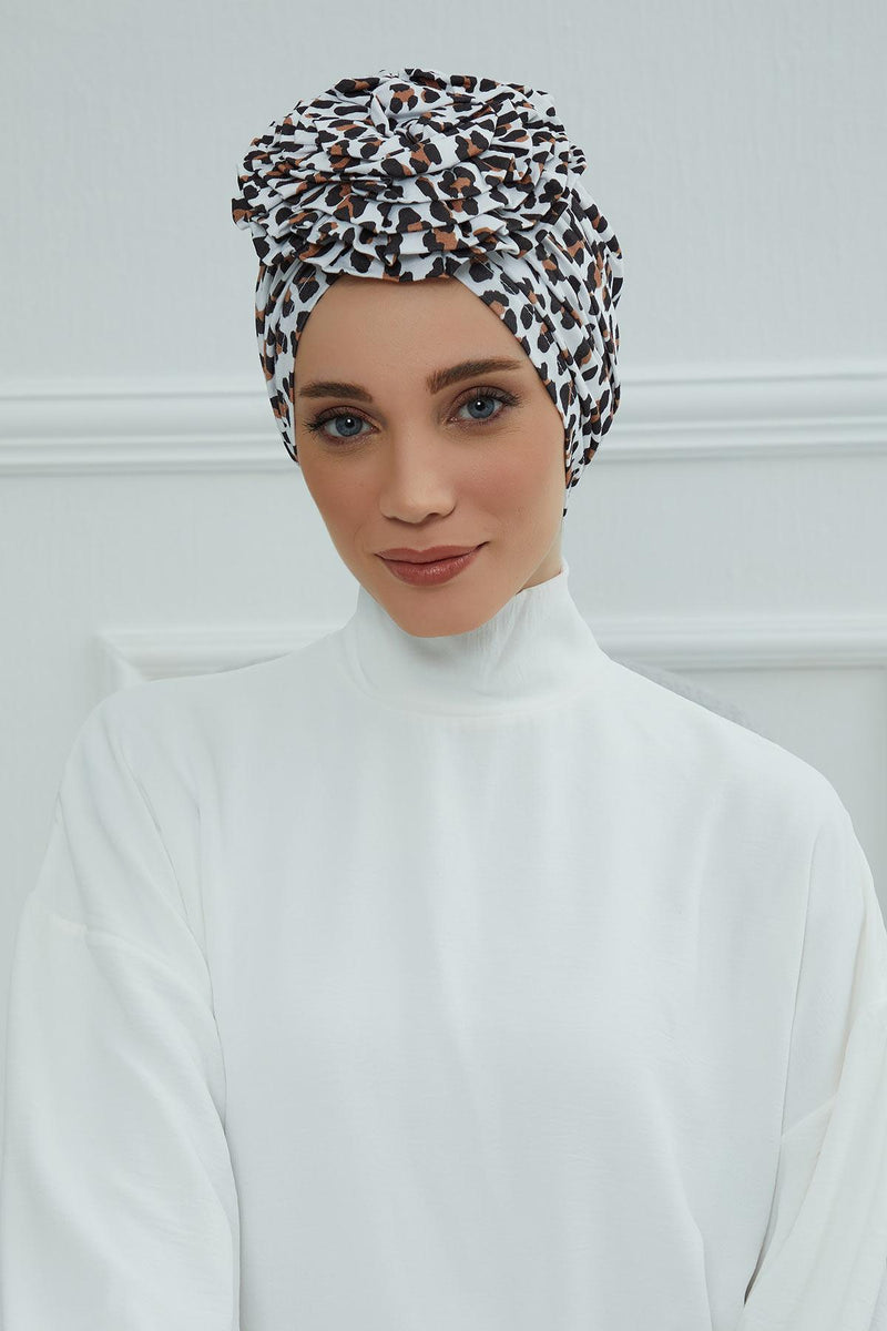 Fashionable High Quality Instant Turban Scarf Head Wrap made from Combed Cotton, Chemo Headwear with Beautiful Rose Patterns,B-21YD