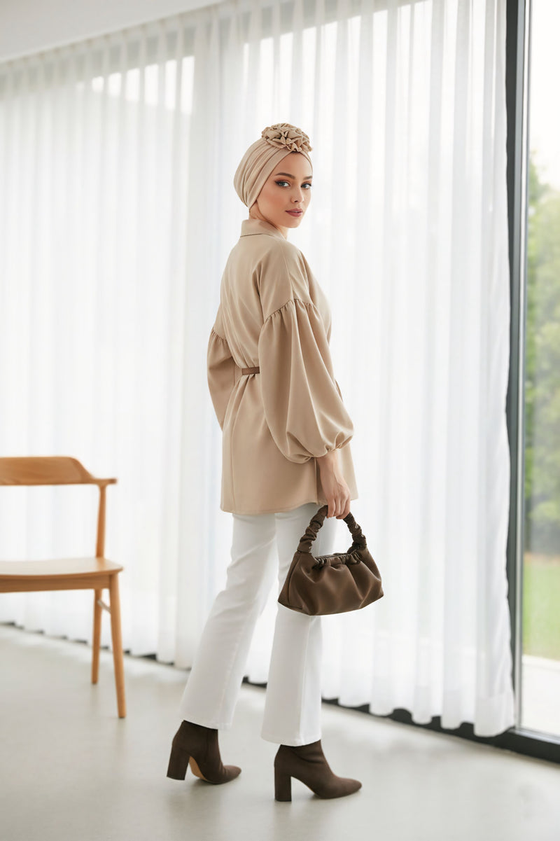 Floral Design Instant Turban Hijab for All Seasons, Ready to Wear Headscarf with Rose Accent, Soft Stretchy Fabric, Comfortable One Size Head Cover for Women,B-21O