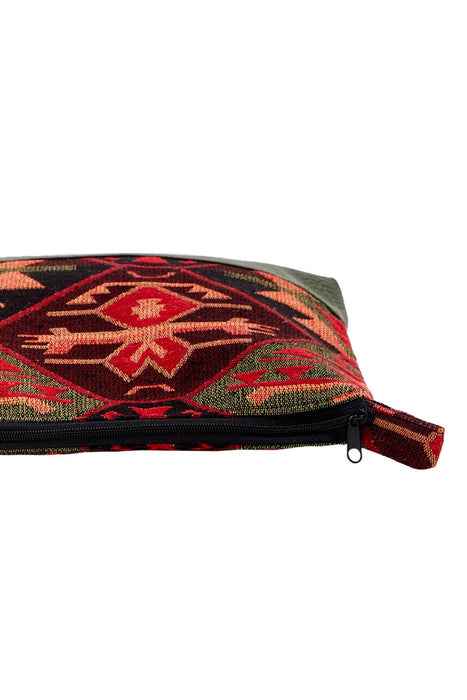 Floral Pattern Tiny Handbag Vanity Bag Toiletry Bag for Women,CMK-4A Pattern 1 - Petrol Green