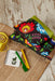 Floral Pattern Tiny Handbag Vanity Bag Toiletry Bag for Women,CMK-4A Pattern 1 - Petrol Green