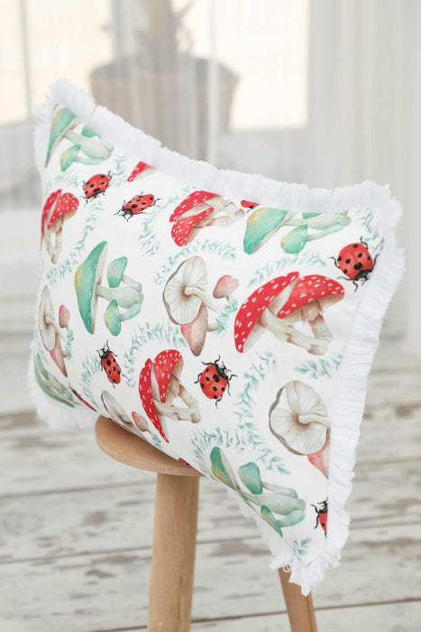 Fringe Border Decorative Pillow Cover with Many Pattern Options, Colorful Home Decor Cushion with Bold Patterns,K-405