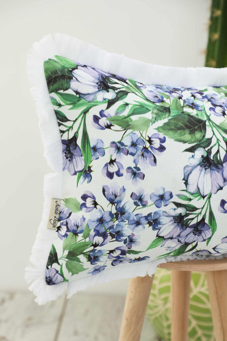 Fringe Border Decorative Pillow Cover with Many Pattern Options, Colorful Home Decor Cushion with Bold Patterns,K-405