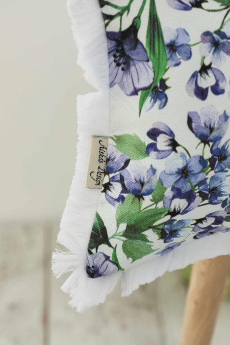 Fringe Border Decorative Pillow Cover with Many Pattern Options, Colorful Home Decor Cushion with Bold Patterns,K-405