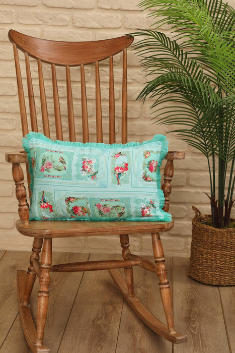 Fringe Border Decorative Pillow Cover with Many Pattern Options, Colorful Home Decor Cushion with Bold Patterns,K-405