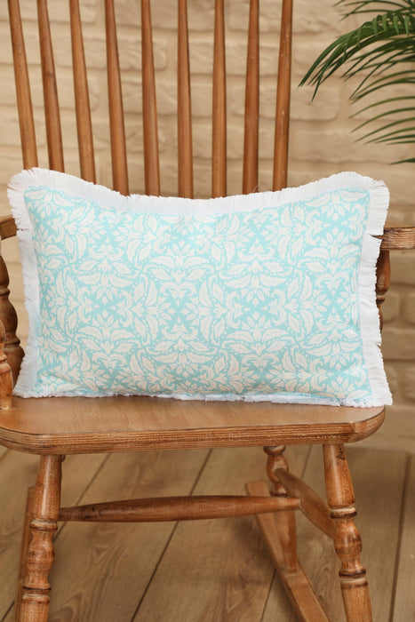 Fringe Border Decorative Pillow Cover with Many Pattern Options, Colorful Home Decor Cushion with Bold Patterns,K-405