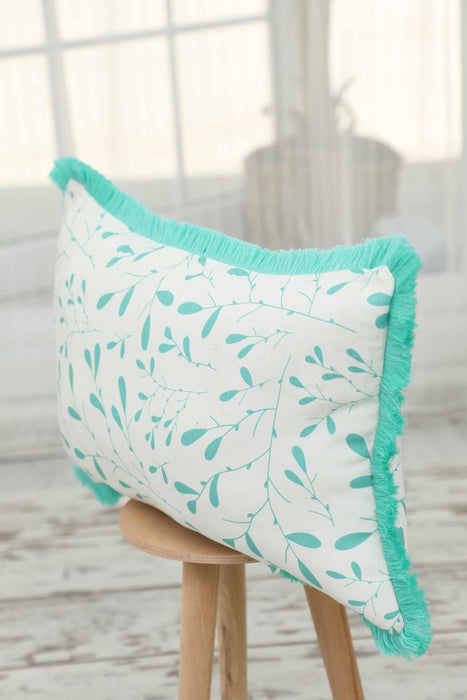 Fringe Border Decorative Pillow Cover with Many Pattern Options, Colorful Home Decor Cushion with Bold Patterns,K-405