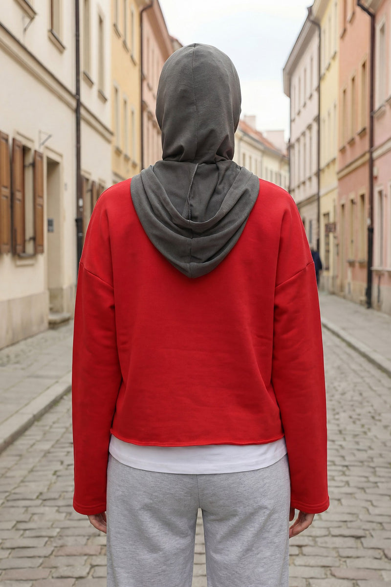 Full Coverage Bonnet Hijab with Visor, Ready to Wear Modest Visor Underscarf Bonnet with Neck Cover for All Seasons,B-88O