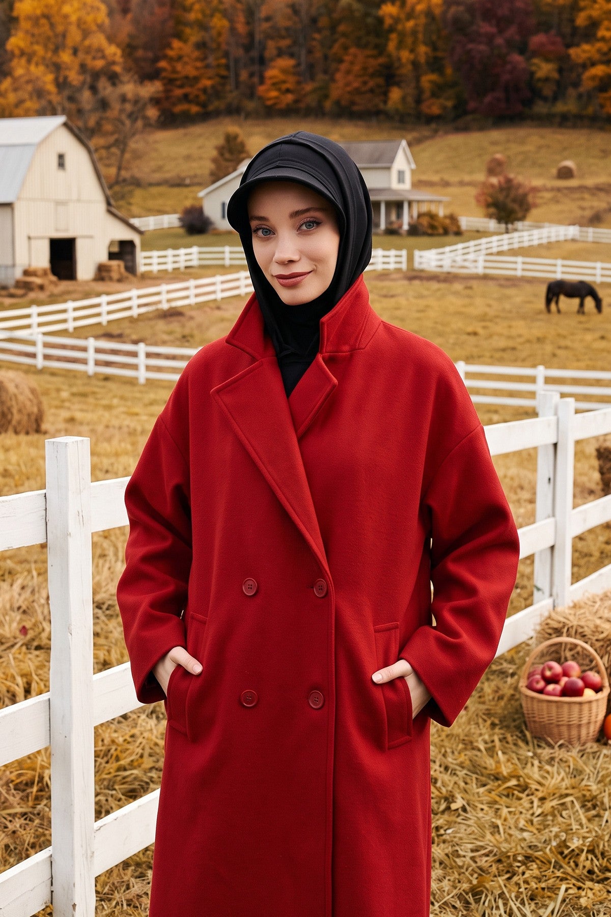 Full Coverage Bonnet Hijab with Visor, Ready to Wear Modest Visor Underscarf Bonnet with Neck Cover for All Seasons,B-88O