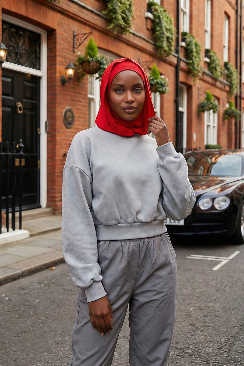 Full Coverage Instant Cotton Bonnet for Women, Ready-to-Wear Hijab Bonnet with Neck Coverage,B-89P