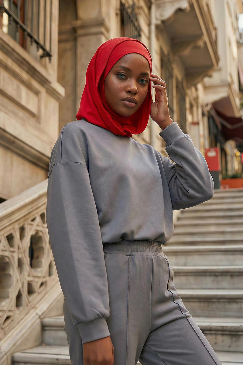 Full Coverage Instant Cotton Bonnet for Women, Ready-to-Wear Hijab Bonnet with Neck Coverage,B-89P