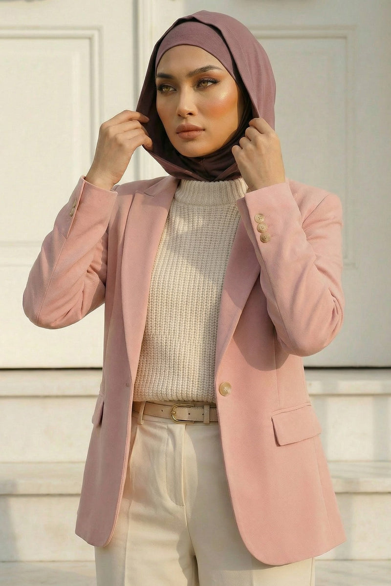 Full Coverage Instant Cotton Bonnet for Women, Ready-to-Wear Hijab Bonnet with Neck Coverage,B-89P