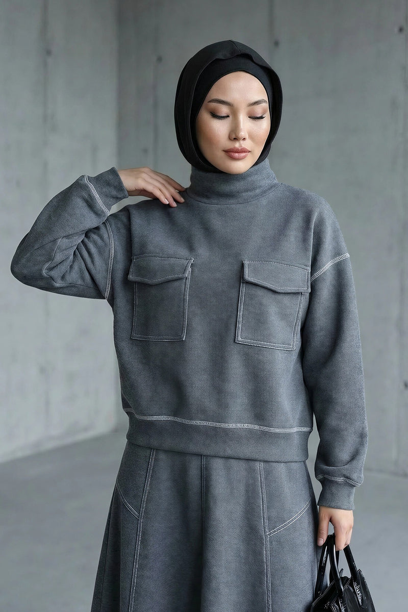 Full Coverage Instant Women Bonnet, All Season Ready-to-Wear Hijab Bonnet with Neck Coverage,B-89O