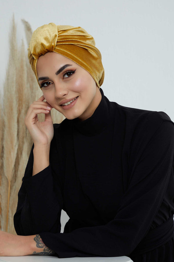 Velvet Turban Bonnets