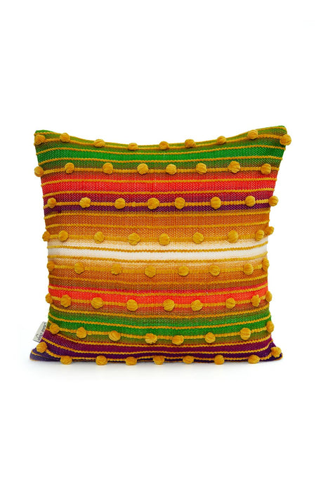 Hand Knotted Decorative Wool Throw Pillow Cover Traditional Anatolian Hand Loom Woven Handcrafted  45x45 cm Cushion Cover,K-230