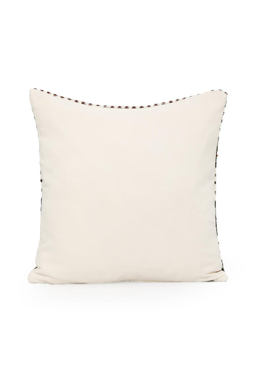 Hand Knotted Decorative Wool Throw Pillow Cover Traditional Anatolian Hand Loom Woven Handcrafted 45x45 cm Cushion Cover,K-236 Multicolored
