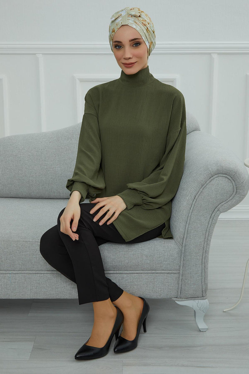 Handmade Instant Turban Bonnet Cap with Bow Tie on the Front Side, Fashionable Cotton Head Wrap Lightweight Head Scarf with Bow Tie,B-7YD