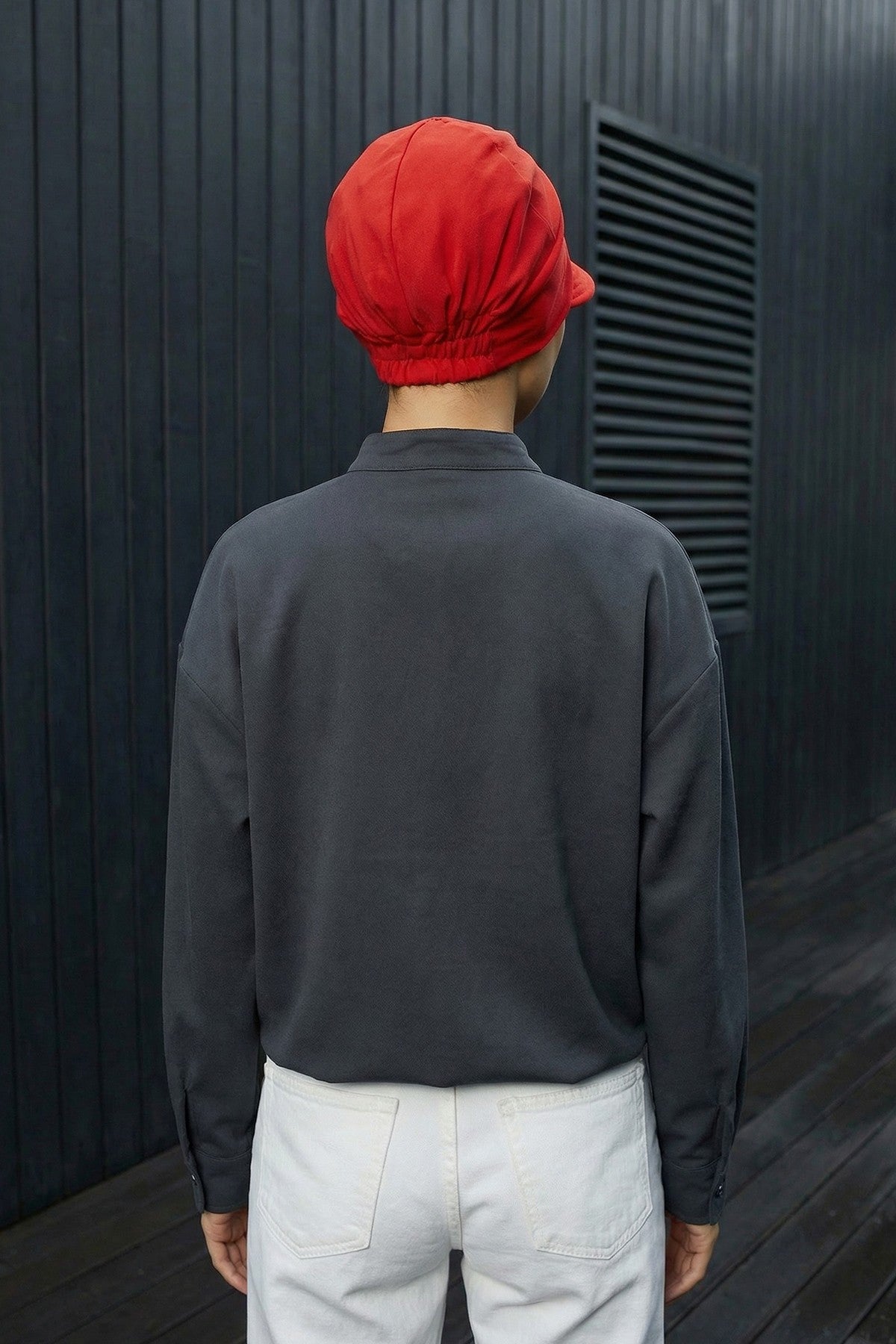 High Quality Newsboy Women Hat, Pre-Tied Turban made from High Quality Wrinkle-Resistant Aerobin Fabric, Visored Instant Turban Cover,B-73A Red