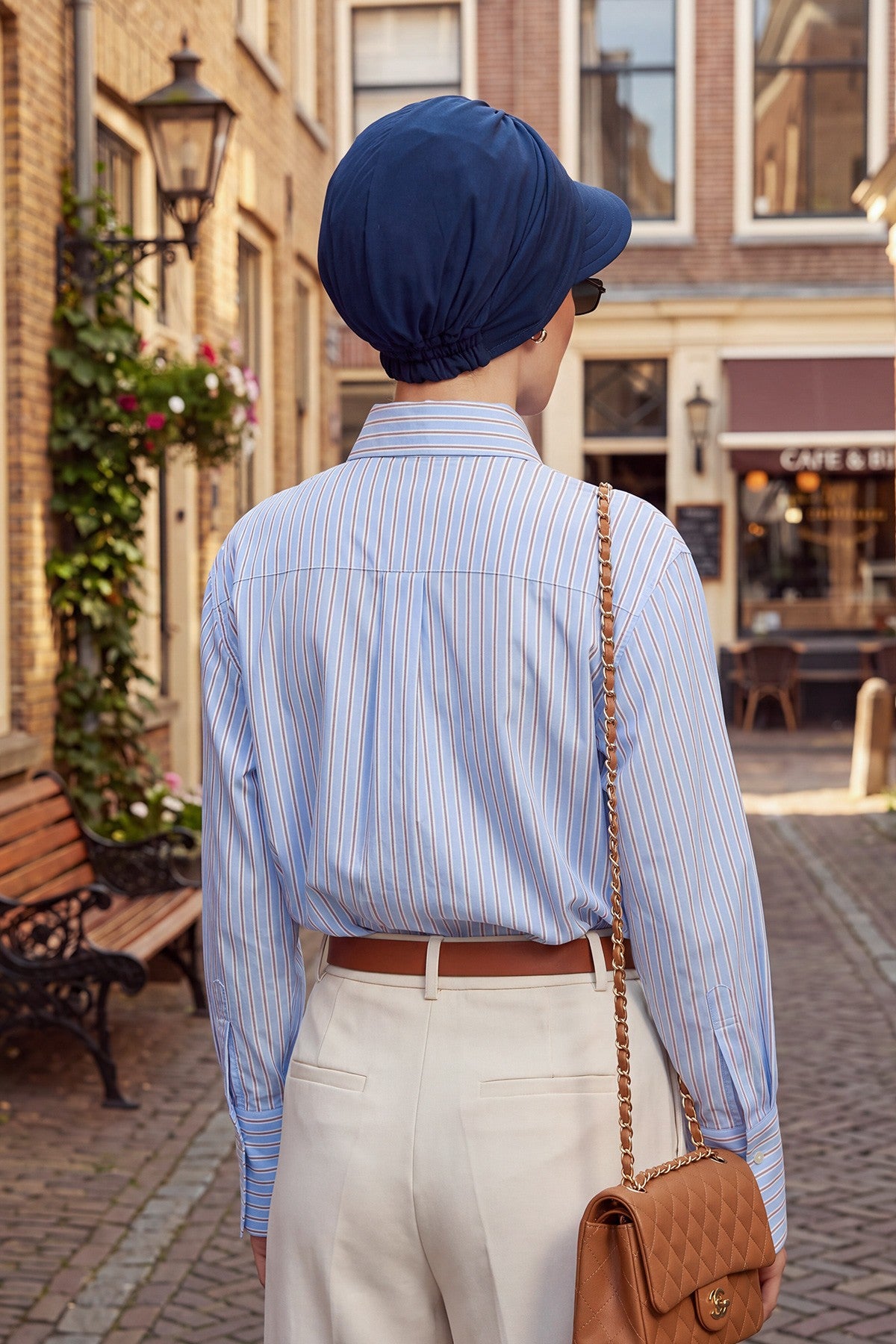 High Quality Newsboy Women Hat, Pre-Tied Turban made from High Quality Wrinkle-Resistant Aerobin Fabric, Visored Instant Turban Cover,B-73A