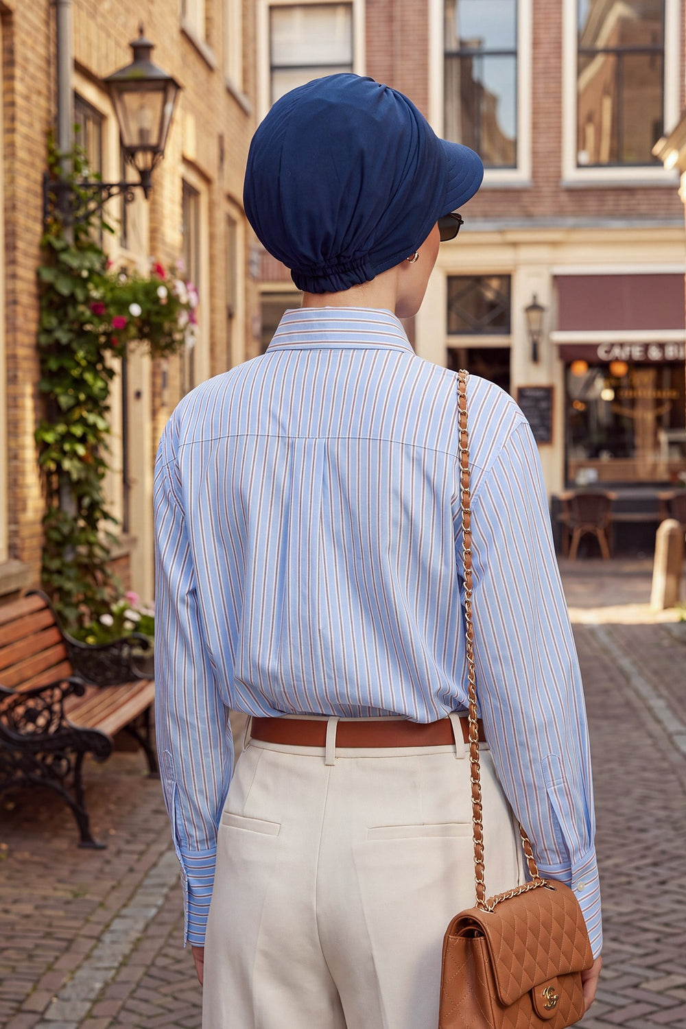 High Quality Newsboy Women Hat, Pre-Tied Turban made from High Quality Wrinkle-Resistant Aerobin Fabric, Visored Instant Turban Cover,B-73A