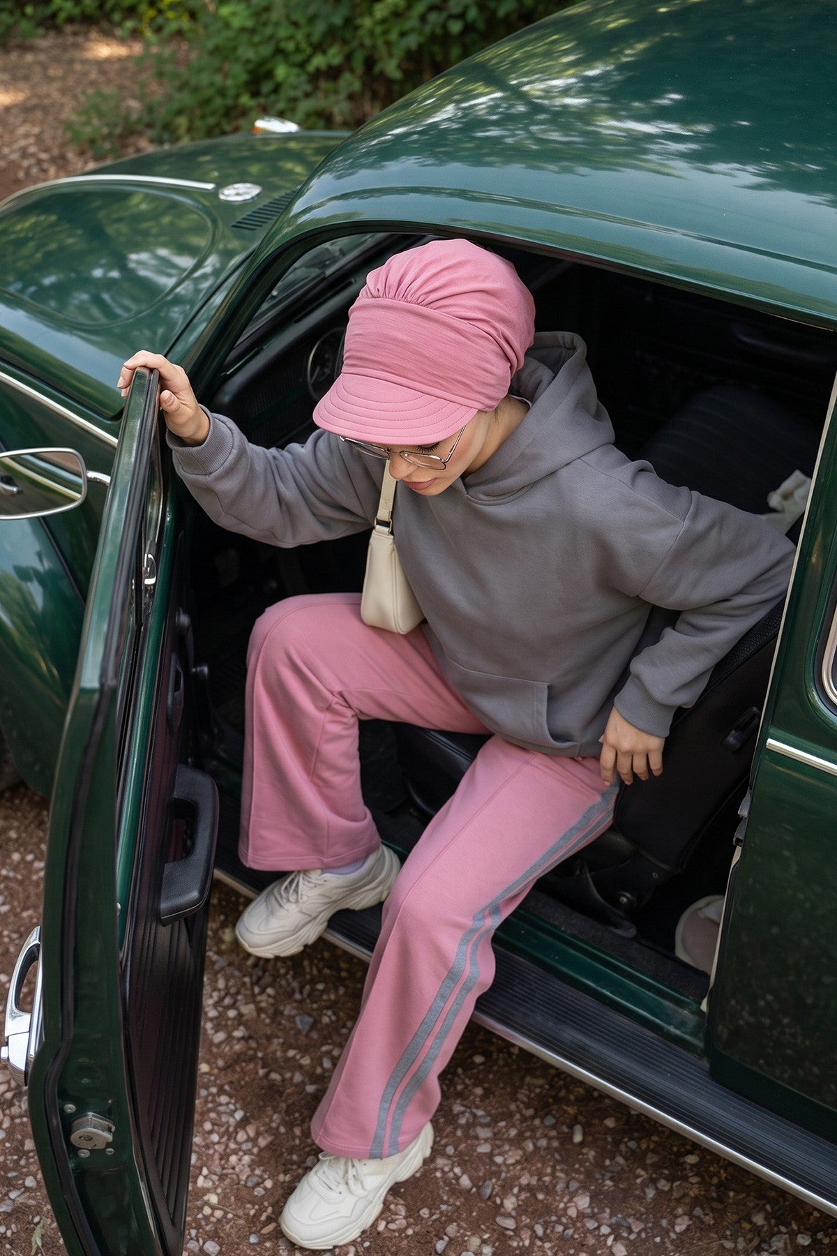High Quality Newsboy Women Hat, Pre-Tied Turban made from High Quality Wrinkle-Resistant Aerobin Fabric, Visored Instant Turban Cover,B-73A