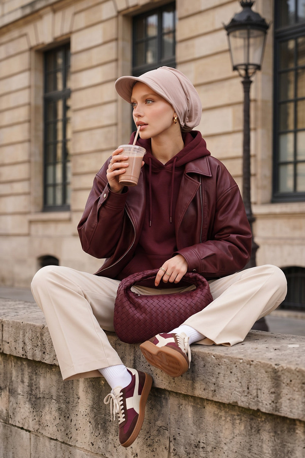 High Quality Newsboy Women Hat, Pre-Tied Turban made from High Quality Wrinkle-Resistant Aerobin Fabric, Visored Instant Turban Cover,B-73A