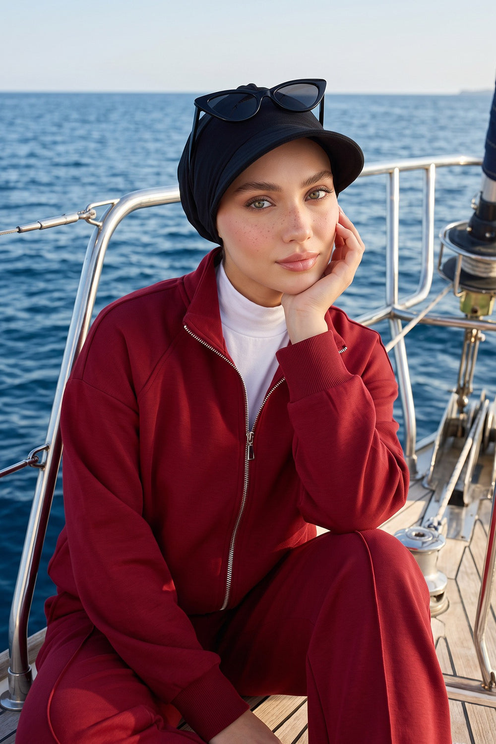 High Quality Newsboy Women Hat, Pre-Tied Turban made from High Quality Wrinkle-Resistant Aerobin Fabric, Visored Instant Turban Cover,B-73A