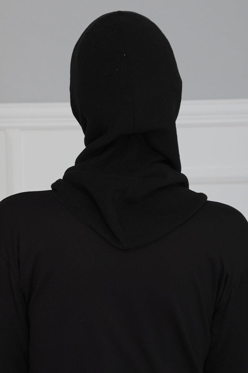 Premium Soft Fleece Instant Turban Bonnet for Women, Head and Neck Full Coverage Hijab Head Wear, Soft & Comfortable Modest Head Wrap,TB-1P