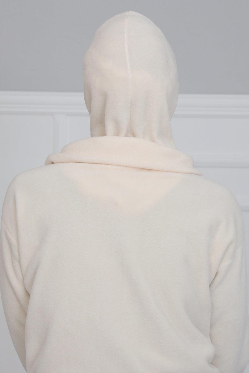 Premium Soft Fleece Instant Turban Bonnet for Women, Head and Neck Full Coverage Hijab Head Wear, Soft & Comfortable Modest Head Wrap,TB-1P