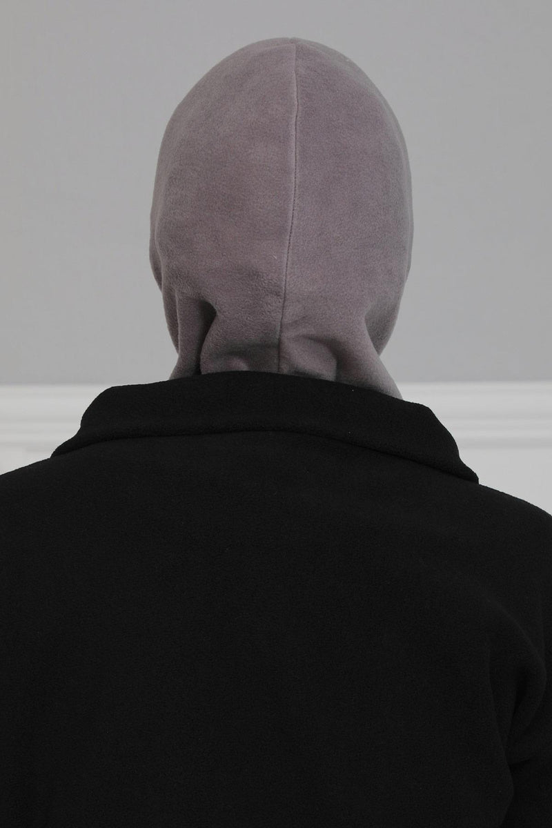 Premium Soft Fleece Instant Turban Bonnet for Women, Head and Neck Full Coverage Hijab Head Wear, Soft & Comfortable Modest Head Wrap,TB-1P