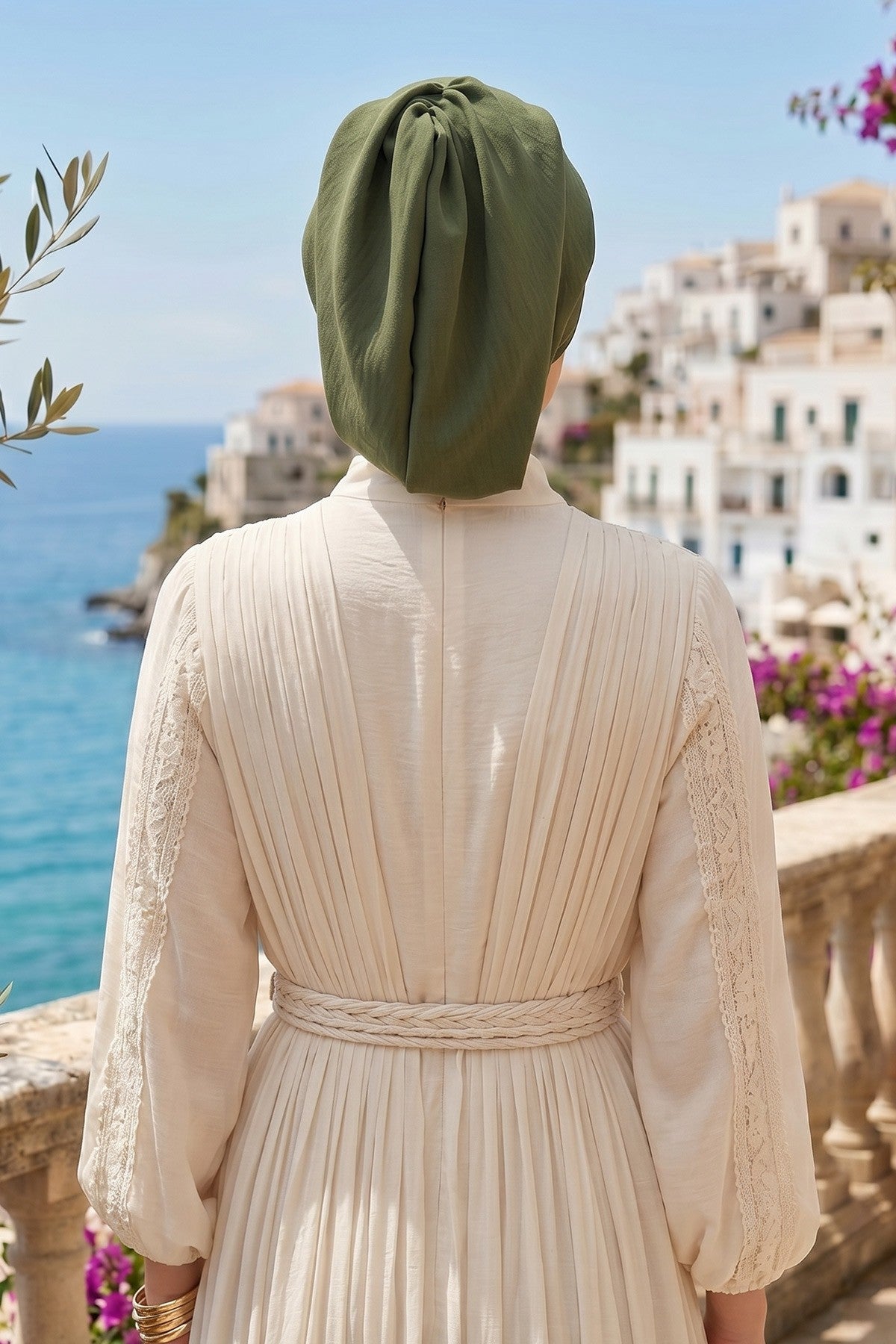 Instant Aerobin Hijab Bonnet, Lightweight Ready-to-Wear Modest Head Covering,B-102A