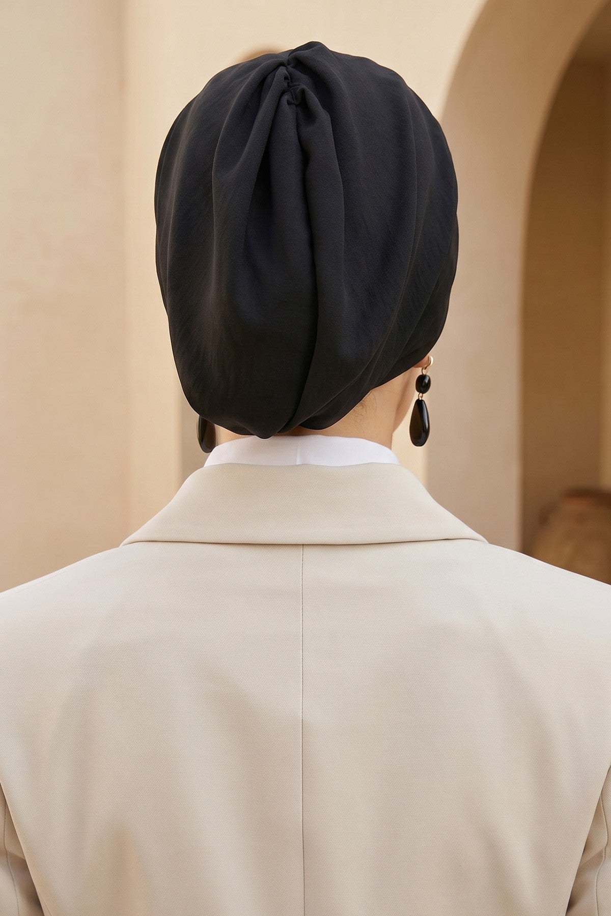 Instant Aerobin Hijab Bonnet, Lightweight Ready-to-Wear Modest Head Covering,B-102A