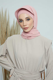 Instant Aerobin Shawl Newsboy Scarves Bandana Women's Cap Turban Visor Stylish Hijab Hat Turban,SS-1A Pink