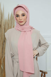 Instant Aerobin Shawl Newsboy Scarves Bandana Women's Cap Turban Visor Stylish Hijab Hat Turban,SS-1A Pink