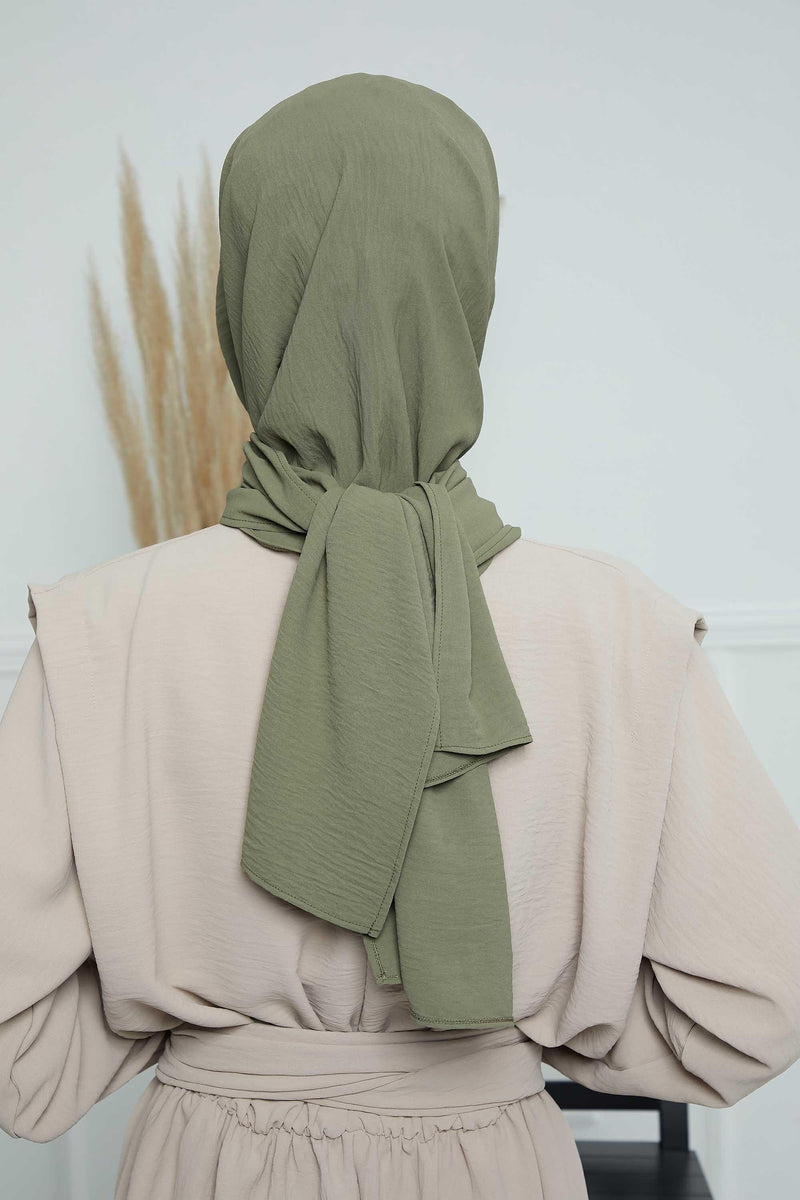 Instant Aerobin Shawl Newsboy Scarves Bandana Women's Cap Turban Visor Stylish Hijab Hat Turban,SS-1A Army Green