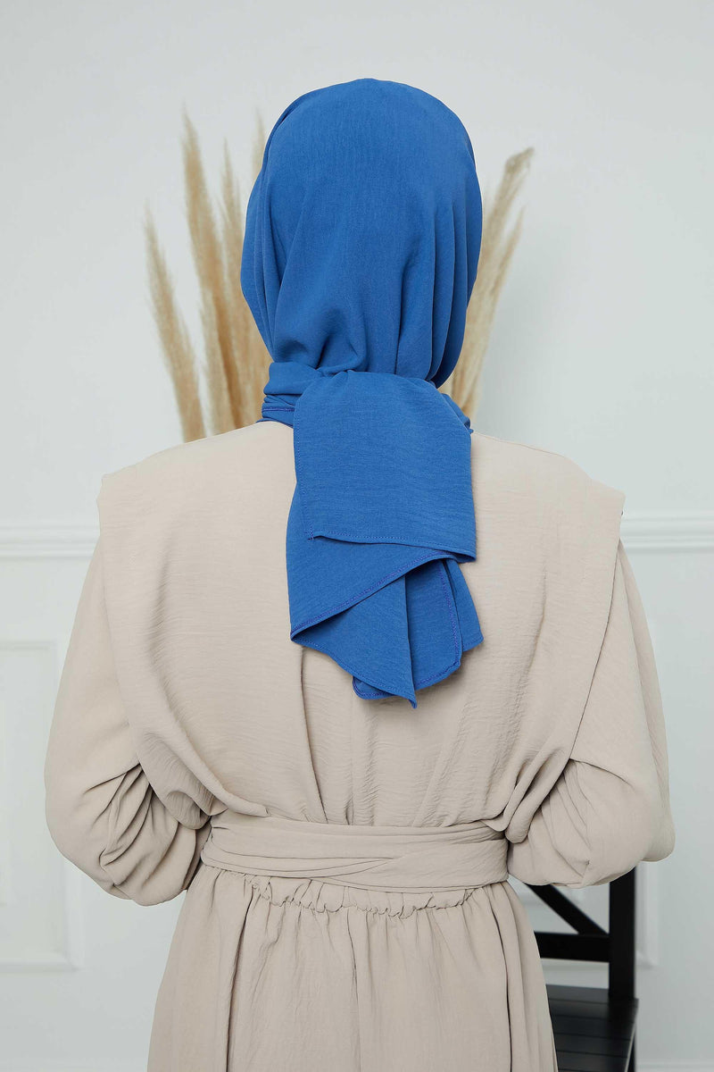 Instant Aerobin Shawl Newsboy Scarves Bandana Women's Cap Turban Visor Stylish Hijab Hat Turban,SS-1A Blue