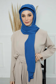 Instant Aerobin Shawl Newsboy Scarves Bandana Women's Cap Turban Visor Stylish Hijab Hat Turban,SS-1A Blue