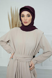 Instant Aerobin Shawl Newsboy Scarves Bandana Women's Cap Turban Visor Stylish Hijab Hat Turban,SS-1A Purple