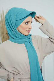 Instant Aerobin Shawl Newsboy Scarves Bandana Women's Cap Turban Visor Stylish Hijab Hat Turban,SS-1A Mint Green