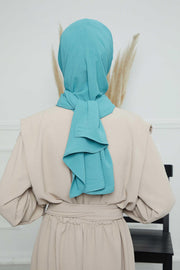Instant Aerobin Shawl Newsboy Scarves Bandana Women's Cap Turban Visor Stylish Hijab Hat Turban,SS-1A Mint Green